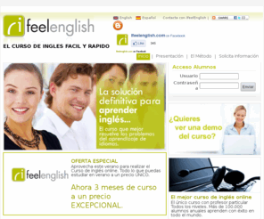 ifeelenglish.com: Curso ingles online | Aprender ingles rapido facil con IfeelEnglish curso ingles online a distancia certificado TOEFL TOEIC
Ahora aprender inglés te resultará muy fácil. Con nuestro curso de ingles tendrás profesor particular con clases online  y el soporte de vídeos y ejercicios de inglés para que lo aprendas rápido y facilmente desde cualquier lugar.