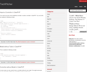 techpitcher.com: TechPitcher
Linux, Java, J2EE, Exception, Javascript, Jasper, MySQL, MS SQL, Database, C++, PHP, Embedded software
