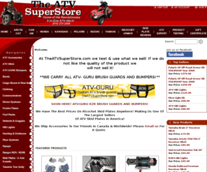 theatvsuperstore.com: Hey!  ATV Parts and Accessories are Here!
Looking for ATV Parts and Accessories?  Then you have found the site.  A large selection of parts and accessories for your ATV and or UTV.