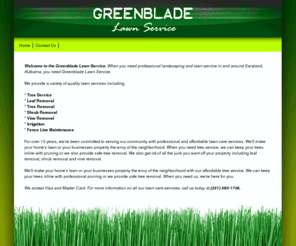 greenbladelawn.com: Welcome to Greenblade Lawn Service - offering lawn care, landscaping, irrigation, shrub removal - Saraland, AL
Welcome to Greenblade Lawn Service - offering lawn care, landscaping, irrigation, shrub removal - Saraland, AL