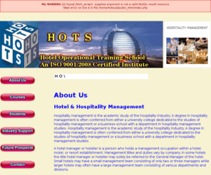 hotscal.com: HOTS | Jobs in Hotels | Training in Hotel Management
Description