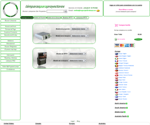 myprojectorlamps.es: Distribuidor de Lámparas para proyector  España y Portgual
Distribuidor de Lámparas para proyector  España y Portgual. Lámparas para proyectores disponibles para los equipos posteriores DLP y LCD y para proyección lateral en  televisiones  (RPTV). Las lámparas para proyectores están garantizadas por 90 días, para mayor información o para conocer más acerca de lámparas para proyectores y lámparas rptv visite nuestra página (de mayor información).