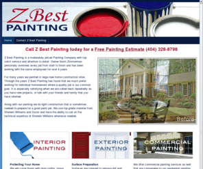 wepaintatl.com: Z Best Painting  |  Interior Painting, Exterior Painting, and Commercial Painting
