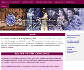 Aahn.org: American Association For The History Of Nursing, Inc.