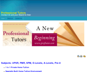 proftutor.com: Professional Tutors - Home
