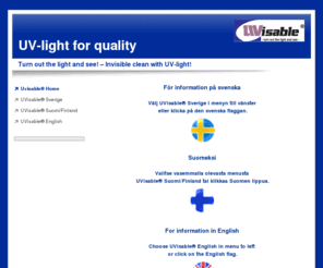 uvisable.com: Uvisable® UV-light – hygiene, cleaning,
  leakage
Bättre hygien med UV-ljus