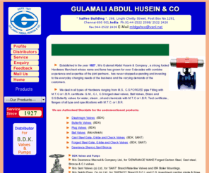 gahco.com: Gulamali Abdul Husein and Co.
Gulamali Abdul Husain & Co. Provides you with Full line of high pressure valves.
