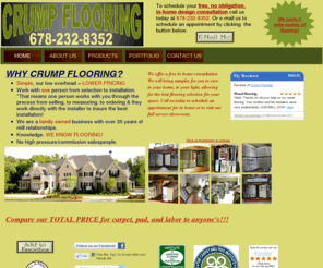 crumpflooring.com: Carpet, Flooring, Hardwood, Laminate, Rubber Flooring, Crump Flooring,
Carpet, Hardwood, Laminate, Rubber, and many other types of Flooring. We provide sale & installation of flooring for residential & commercial applications. Interior Design Service