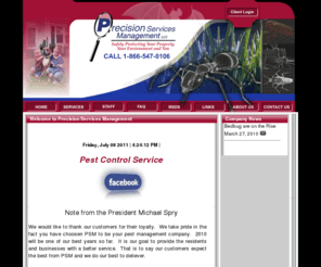 psm-web.com: Pest Management
A multi-services company providing a number of commercial and residential services under our Pest and Control Management Division and Structural Maintenance Division we are registered with the Better Business Bureau.