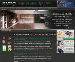 duragarages.net: » Garage Storage | Garage Design | Metal Cabinets – Dura Ltd UK
Organise and Add Style to your Garage or Workshop with tailor made Garage Storage Cabinets. Stunning Metal Cabinets & Workbenches. Free Quote & Design