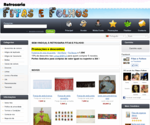 fitasefolhos.com: Fitas e Folhos
Retrosaria online Fitas e Folhos;
Artigos de retrosaria, convites e brindes de casamento, payshop