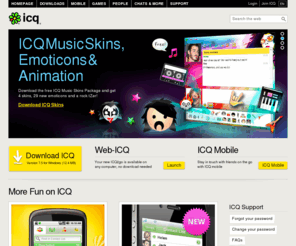 icqcall.org: ICQ.com - Download ICQ 7.4 - the new ICQ version
Welcome to ICQ, the Instant Messenger! Download the new ICQ 7.4 with the new messaging history tool, download ICQ Mobile and play online games.