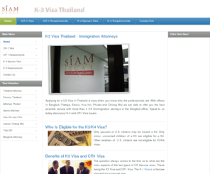 k3visathailand.com: K-3 Visa in Thailand for your Thai wife
US Visa services in Thailand for your wife and Thai fiancee. Obtain a K-3 spous visa for your wife in Bangkok or Pattaya in Thailand. Immigration attorneys in Thailand.