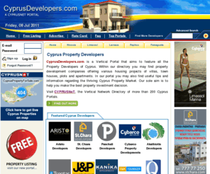 shippingbureau.com: Cyprus Property Developers
Cyprus Property For Sale by Cyprus Developers. Use Cyprus Property Developers to find Villas, Houses, Apartments, flats, land, commercial property and offices to Buy or Rent