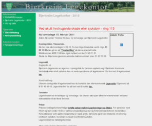 bjerkreim.net: Bjerkreim Legekontor :: Minhelse.no
