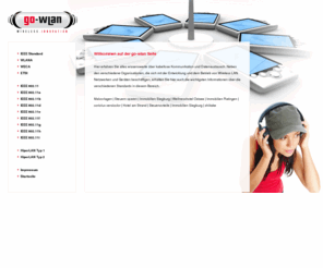 go-wlan.de: go-wlan, WLan, Wireless Inovation bei go-wlan.de
Informationen über Wireless Lan und andere Standards finden Sie bei go-wlan.de