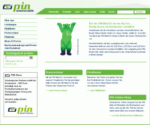 pin-ag.de: PIN - schick es grün: Startseite
Mit der Holtzbrinck-Verlagsgruppe starten wir mit neuem starken Eigentümer durch in eine erfolgreiche Zukunft!