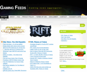 gamingfeeds.com: GamingFeeds.com
GamingFeeds.com is an aggregator of the best RSS feeds for the most popular video games