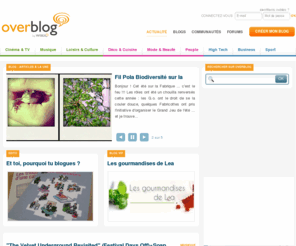over-blog.net: Créer un blog gratuit - Le blog des blogs - Annuaire des blogs d'OverBlog
Le portail d'OverBlog ! Le meilleur de l'info et des articles de nos blogueurs ! Créez facilement et gratuitement un blog sur OverBlog ! Forums, communautés et annuaire de blog sur OverBlog !