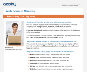 web-form.biz: Web Form in Minutes
Create your web form without programming. Try free!