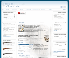 fritidvildmarksliv.com: Fritid&Vildmarksliv AB - jakt : vapen - begagnade och...
Nya : begagnade vapen och kikarsikten - jägarexamen, reparation av jaktvapen, fiskeutrustning - tillbehör runt vapen men också för övrig jakt & fritid