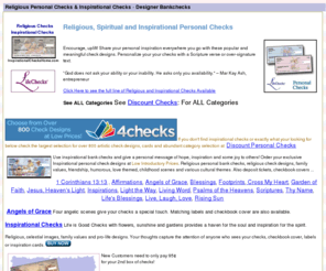 inspirationalcheckshome.com: Religious Checks, Inspirational Personal Checks
Buy inspirational checks, religious checks, angels and celestial designs; share your faith.