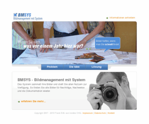 bmsys.de: BMSYS Bildmanagement mit System - Bildverwaltung für Baustellen und Großprojekte
Bildmanagement mit System