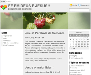 feemdeus.net: FE EM DEUS E JESUS!!
