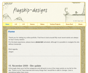 flagship-designs.com: Home
Welcome to flagship-designs, Jürgen Koller's online portfolio!