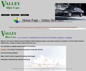 valleyhirecars.com.au: Valley Hire Cars and Limousines - Sydney
Limousine, Hire Car, Chauffeured Car, Corporate Service, Sydney, Airport transfers