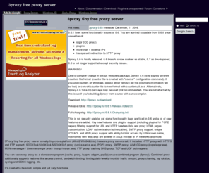 3proxy.ru: 3proxy tiny free proxy server for Windows, Linux, Unix: SOCKS, HTTP, FTP proxy
3proxy freeware proxy server for Windows and Unix. HTTP, SOCKS, FTP, POP3
