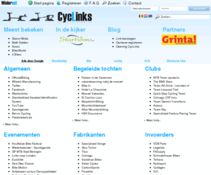 cyclinks.be: CycLinks
CycLinks, alle wielerlinks verzameld. 