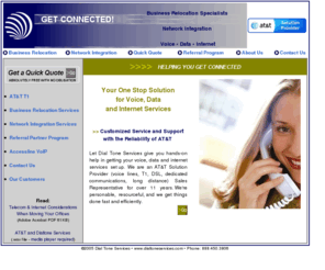 dialtoneservices.com: Dial Tone Services - AT&T Solution Provider - Business Voice, Data, Internet
AT&T T1, MPLS, AT&T voice lines, DSL, long distance, VoIP, VPN.