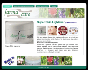 farma-care.com: Farma-Çare
Cilt Beyazlatma Ürünleri