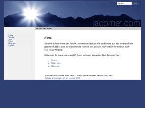 jacomet.com: jacomet.com
jacomet.com - Die Website der Familie Jacomet in Sedrun - Hans, Maya, Lucas und Daniel