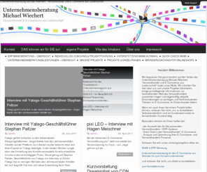 unternehmensberatung-wiechert.de: Michael Wiechert - Versandhandel und E-Commerce
Neues und Informationen aus der Versandhandels - und E-Commerce-Welt aus der Unternehmensberatung Michael Wiechert. Welches Versandhandelssystem ist für mich das Richtige? Was tut sich im Ecommerce und wie kann ich hiervon profitieren?