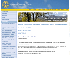 boulderrotary.org: Rotary Club of Boulder, Colorado
Official Website for the Rotary Club of Boulder, Colorado. Powered by ClubRunner : Rotary Club Websites & Member Communication Made Easy.