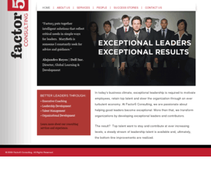 factor5consulting.com: Factor5
Factor5 Consulting transforms organizations by developing exceptional leaders and contributors.