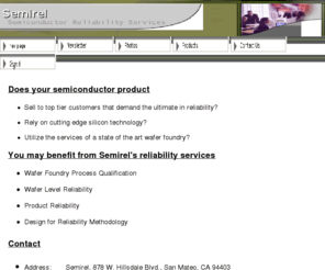 semirel.com: Home
Semiconductor Reliability Services