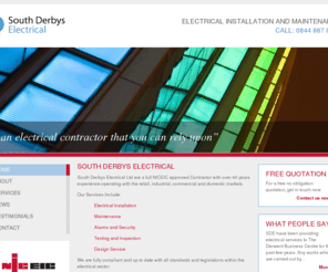 southderbyselectrical.com: Derbyshire Electricians | Electrical installation, testing and maintenance | South Derbys Electricians | Home
South Derbys Electrical Ltd are a full NICEIC approved Contractor with over 40 years experience operating with the retail, industrial, commercial and domestic markets.