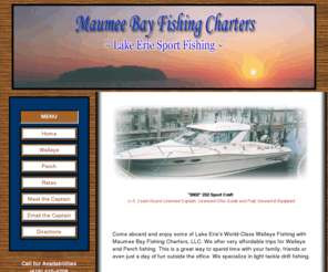 maumeebayfishingcharters.com: Maumee Bay Fishing Charters
Maumee Bay Fishing Charters provides Lake Erie fishing trips for walleye and perch.