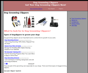 doggroomingclippers1.com: Dog Grooming Clippers
Discover which type of Dog Grooming Clippers you need to control the fur growth of your dog.