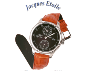 jacquesetoile.com: Willkommen bei Jacques Etoile
Jacques Etoile: Webseite mit Informationen zu mechanischen Uhren, Armbanduhren, Chronographen, Venus, Valjoux, Tourbillon, Lune Etoile, Lune