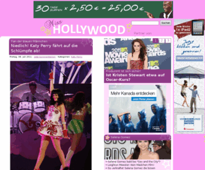 miss-hollywood.de: Alles über deine Hollywood-Stars
Miss Hollywood findet Stars total super, darum schreibe ich hier täglich das Neueste über Justin Bieber, Miley Cyrus etc für euch