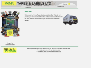 prima-labels.com: prima tapes, printed self-adhesive tapes, sticky tapes, adhesive tapes, LMT Ltd
Manufacturers and suppliers of printed self-adhesive tape products, marketed under the Prima name.