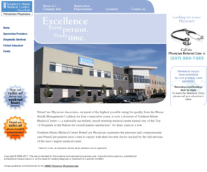 primecarephysicians.com: SMMC PrimeCare Physicians
The PrimeCare family features more than 40 physicians trained in a variety of specialties ranging from family practice to cardiology and general surgery. We are located throughout Southern Maine.