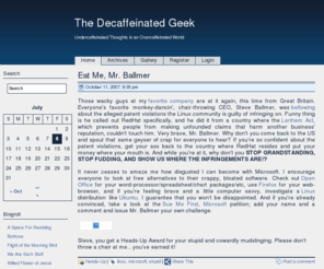 decafgeek.org: Home | The Decaffeinated Geek
Homepage for Patrick Boyne