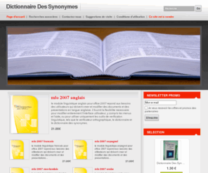 dictionnairedessynonymes.com: Dictionnaire Des Synonymes
Dictionnaire Des Synonymes