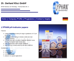 lyphan.com: LYPHAN-GmbH
LYPHAN pH- Indikatorpapiere