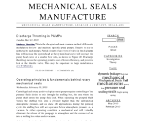 mechanicalsealsmanufacture.com: Mechanical Seals Manufacture
Mechanical Seals Manufacture, Leakage,Lubricant, Seals,aes